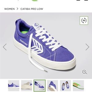 CATIBA PRO SKATE PANTONE VERY PERI SUEDE AND CANVAS SNEAKERS